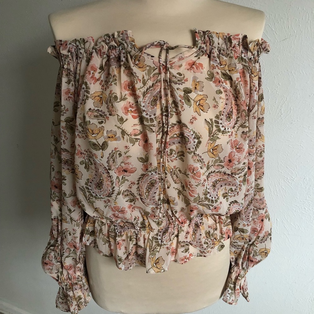 Bohemian Top Off Shoulder